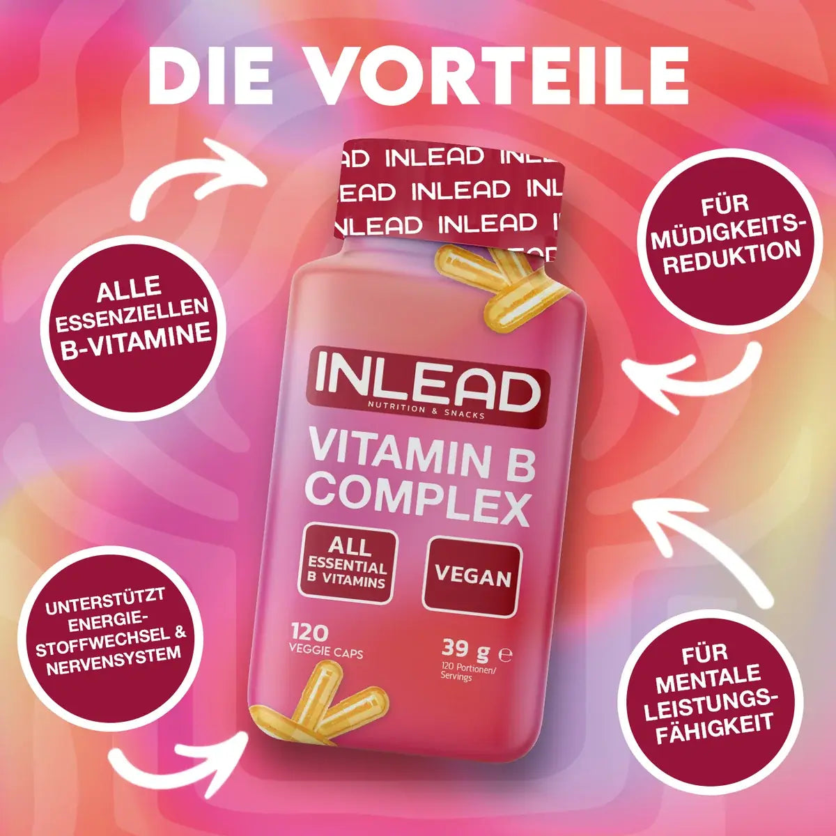 INLEAD Vitamin B Complex 120 Kapseln